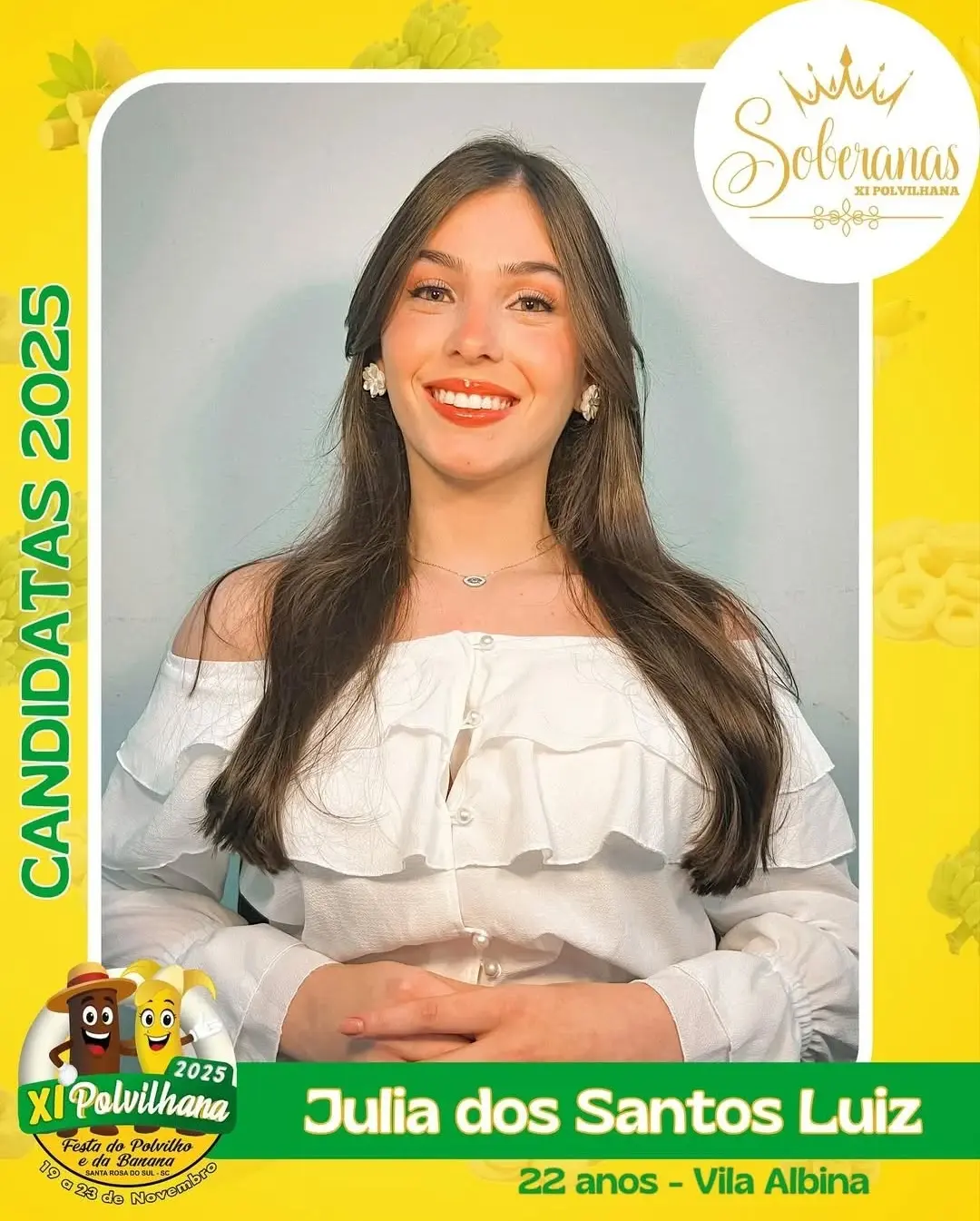 Santa Rosa do Sul Apresenta as Candidatas da XI Polvilhana: Festa do Polvilho e da Banana