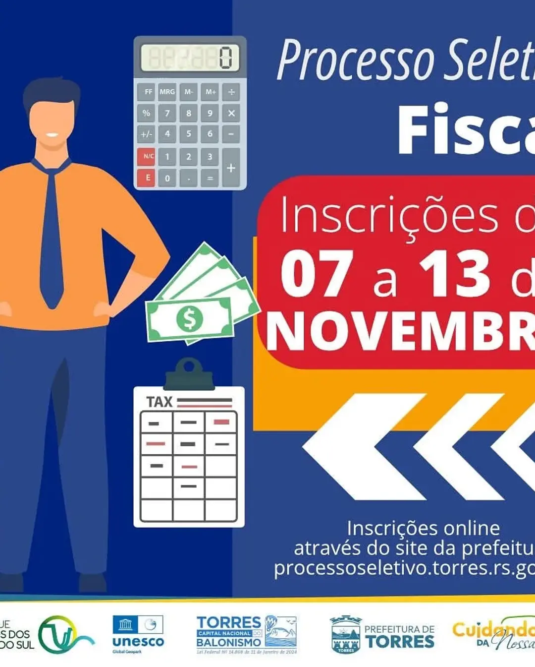 Prefeitura de Torres Abre Processo Seletivo para Fiscal: Saiba Como Se Inscrever