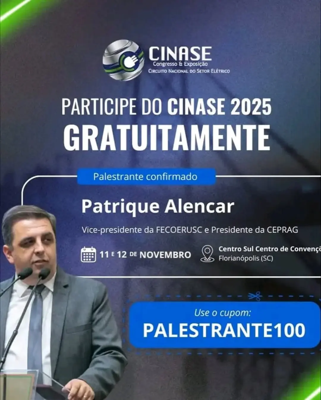 CEPRAG Marca Presença no CINASE 2025 para Discutir o Futuro do Setor Elétrico Catarinense