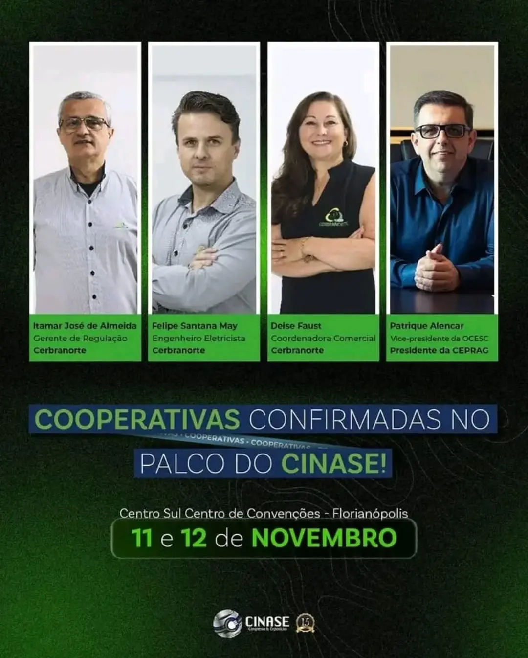 CEPRAG Marca Presença no CINASE 2025 para Discutir o Futuro do Setor Elétrico Catarinense