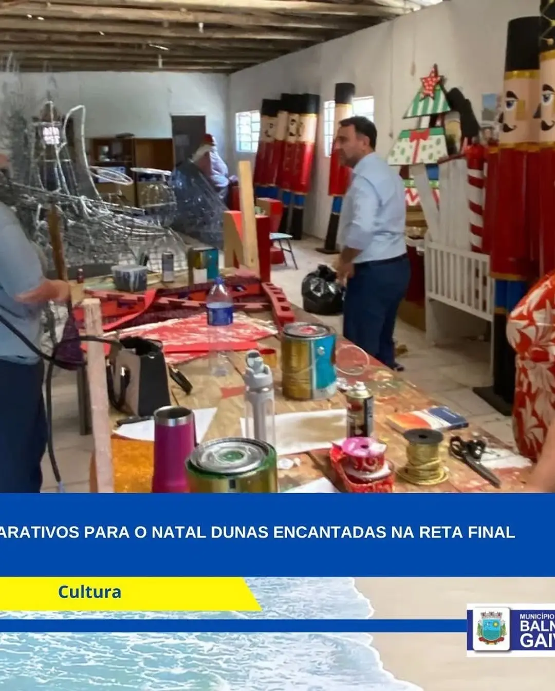 Balneário Gaivota se Prepara para o Natal Dunas Encantadas 2025: Magia e Luz na Reta Final