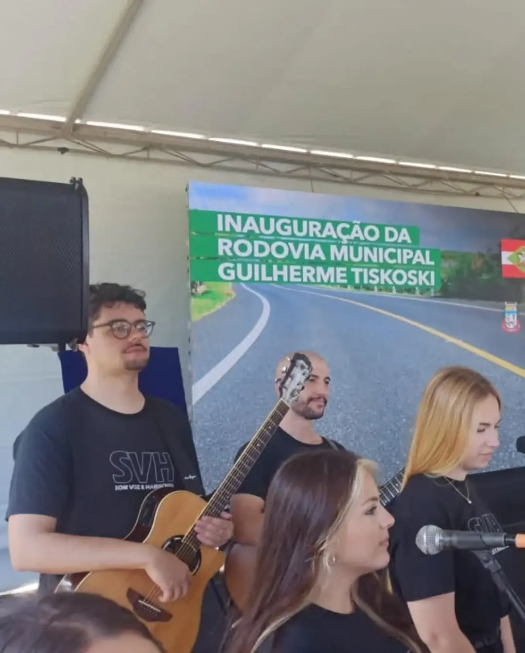 Sombrio Celebra Inauguração da Rodovia Municipal Guilherme Tiskoski com Presença de Autoridades
