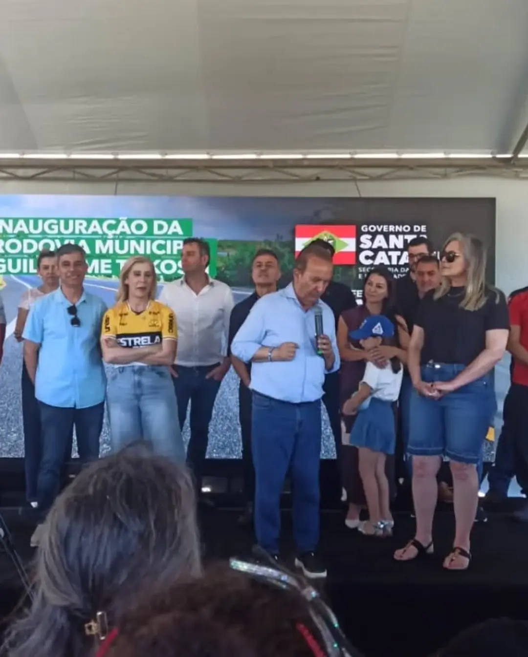 Sombrio Celebra Inauguração da Rodovia Municipal Guilherme Tiskoski com Presença de Autoridades