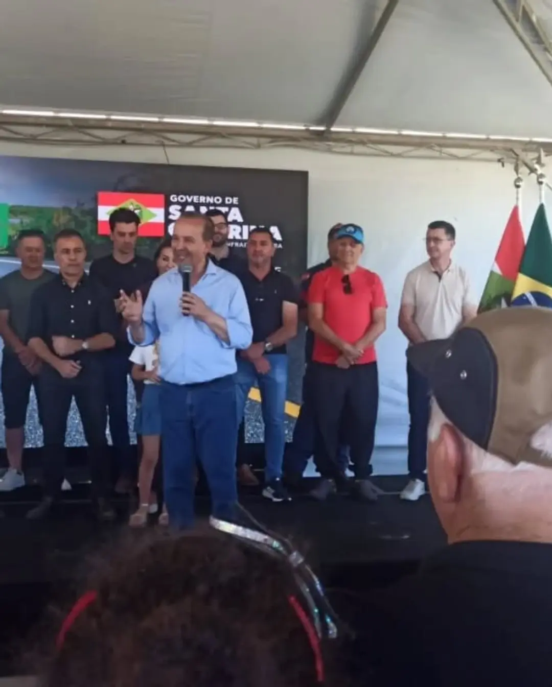 Sombrio Celebra Inauguração da Rodovia Municipal Guilherme Tiskoski com Presença de Autoridades