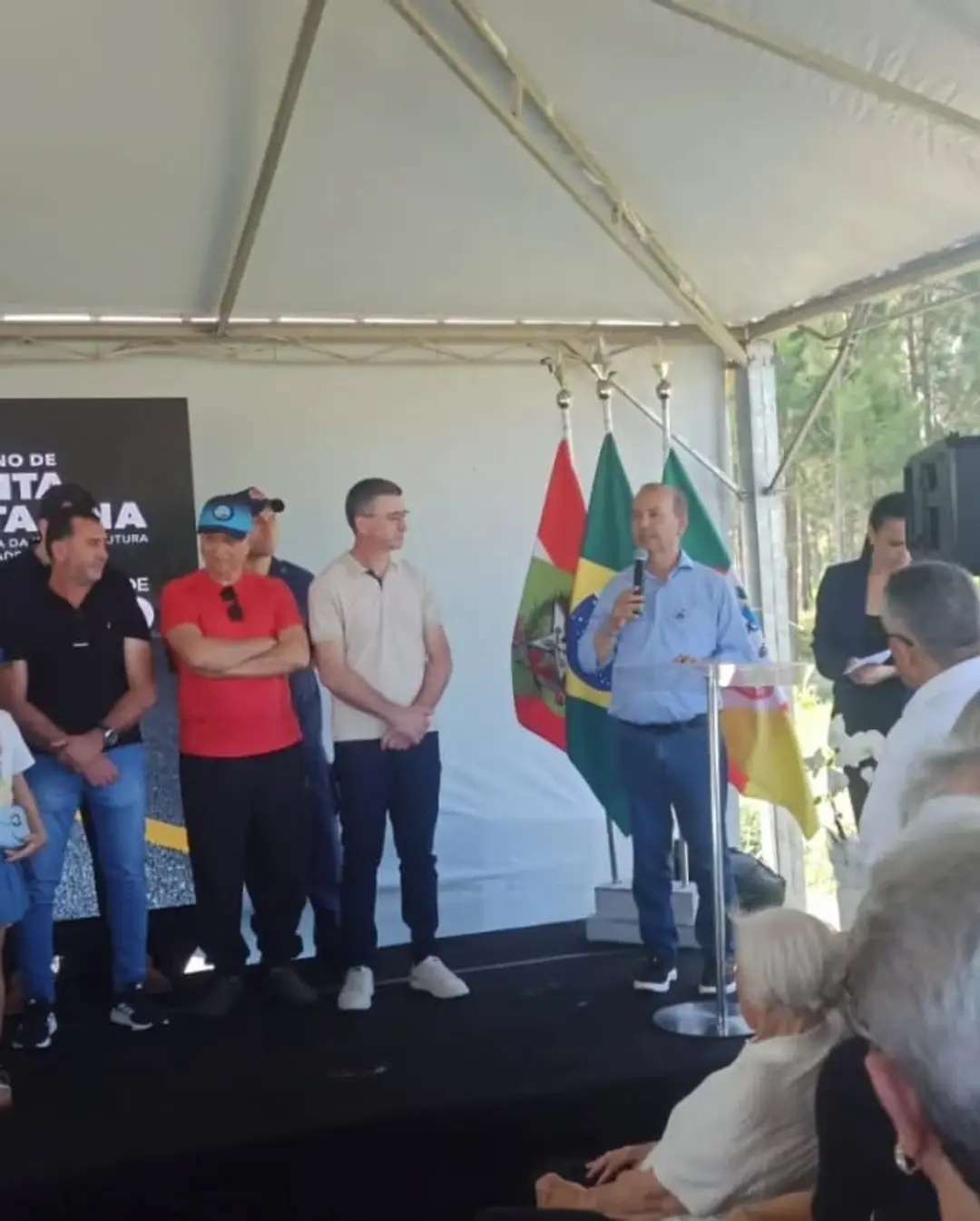Sombrio Celebra Inauguração da Rodovia Municipal Guilherme Tiskoski com Presença de Autoridades