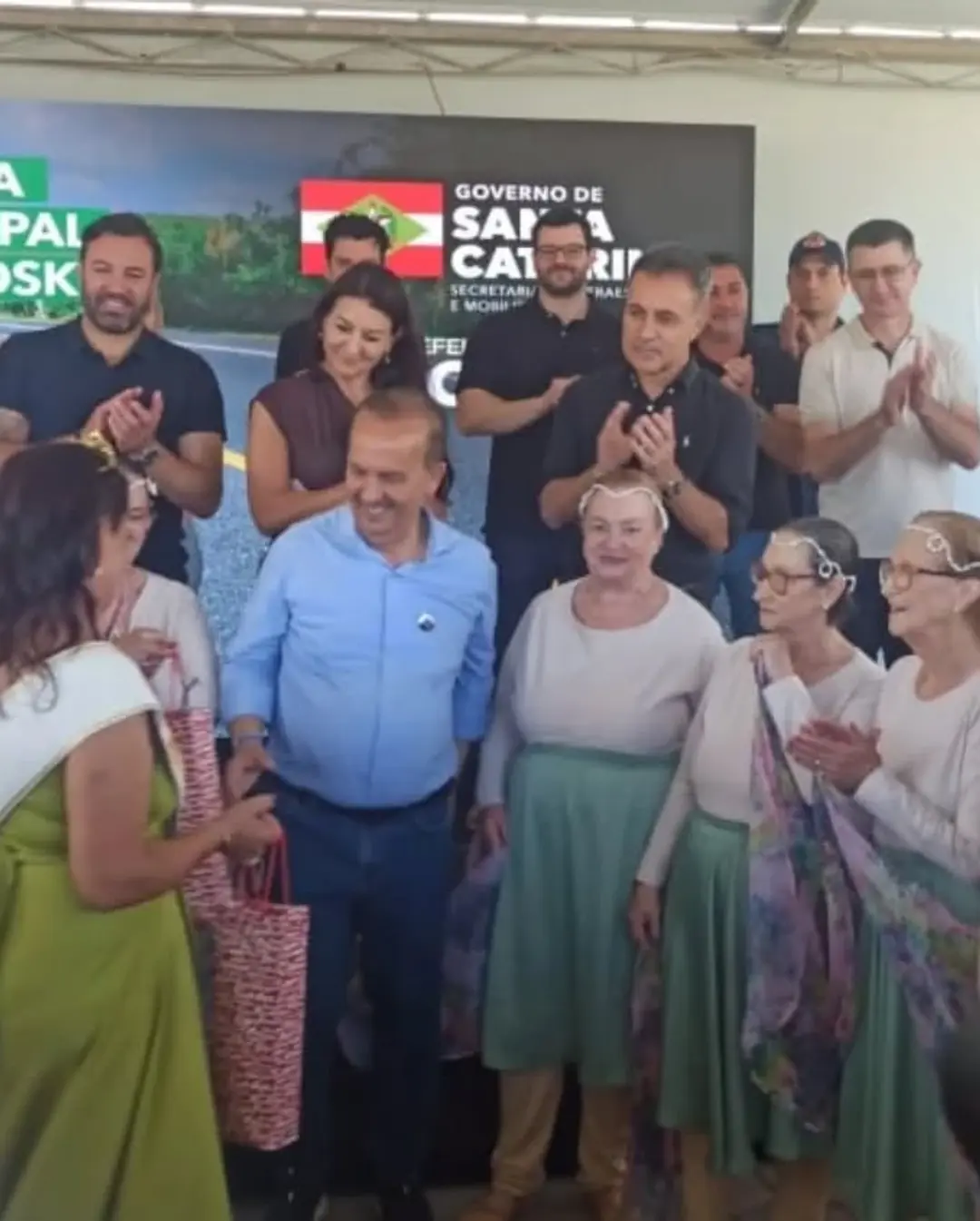 Sombrio Celebra Inauguração da Rodovia Municipal Guilherme Tiskoski com Presença de Autoridades