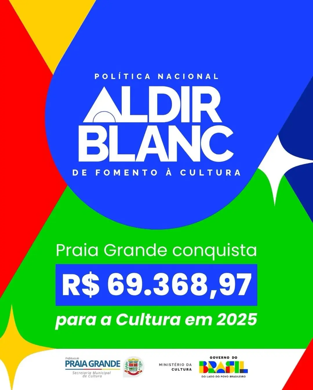 Praia Grande Recebe Mais de R$ 69 Mil da Lei Aldir Blanc para Projetos Culturais