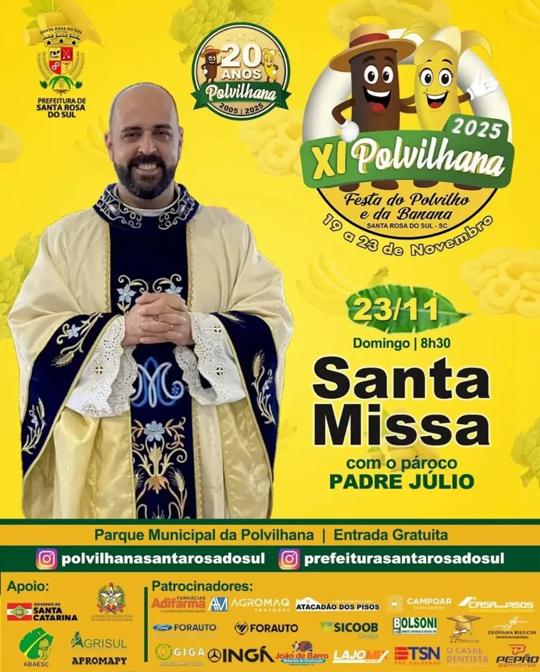 Santa Rosa do Sul Convida para Missa de Ação de Graças: Celebre as Conquistas da Cidade