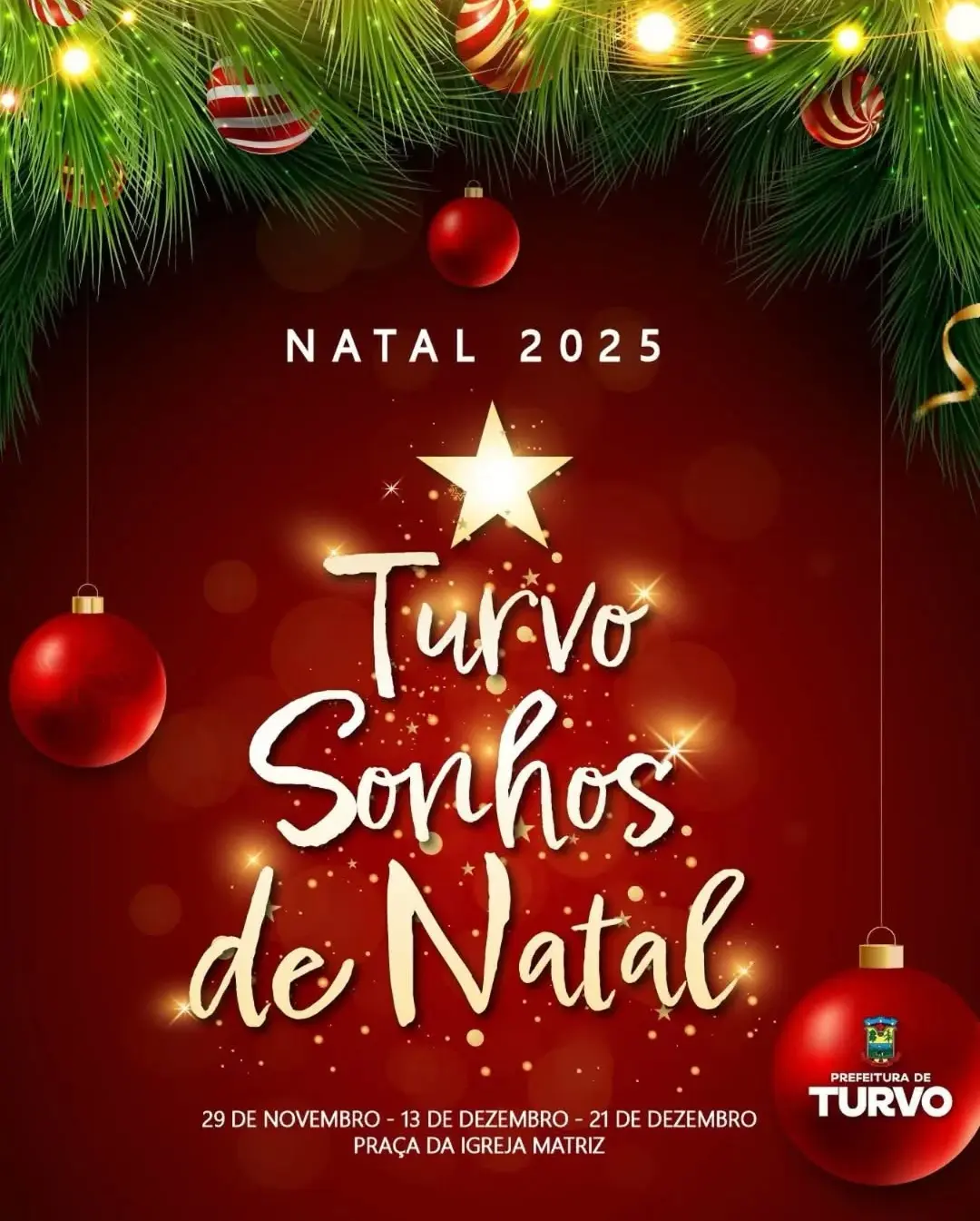 Turvo se Ilumina para o Natal: Programação 'Sonhos de Natal' Promete Emocionar em 2025