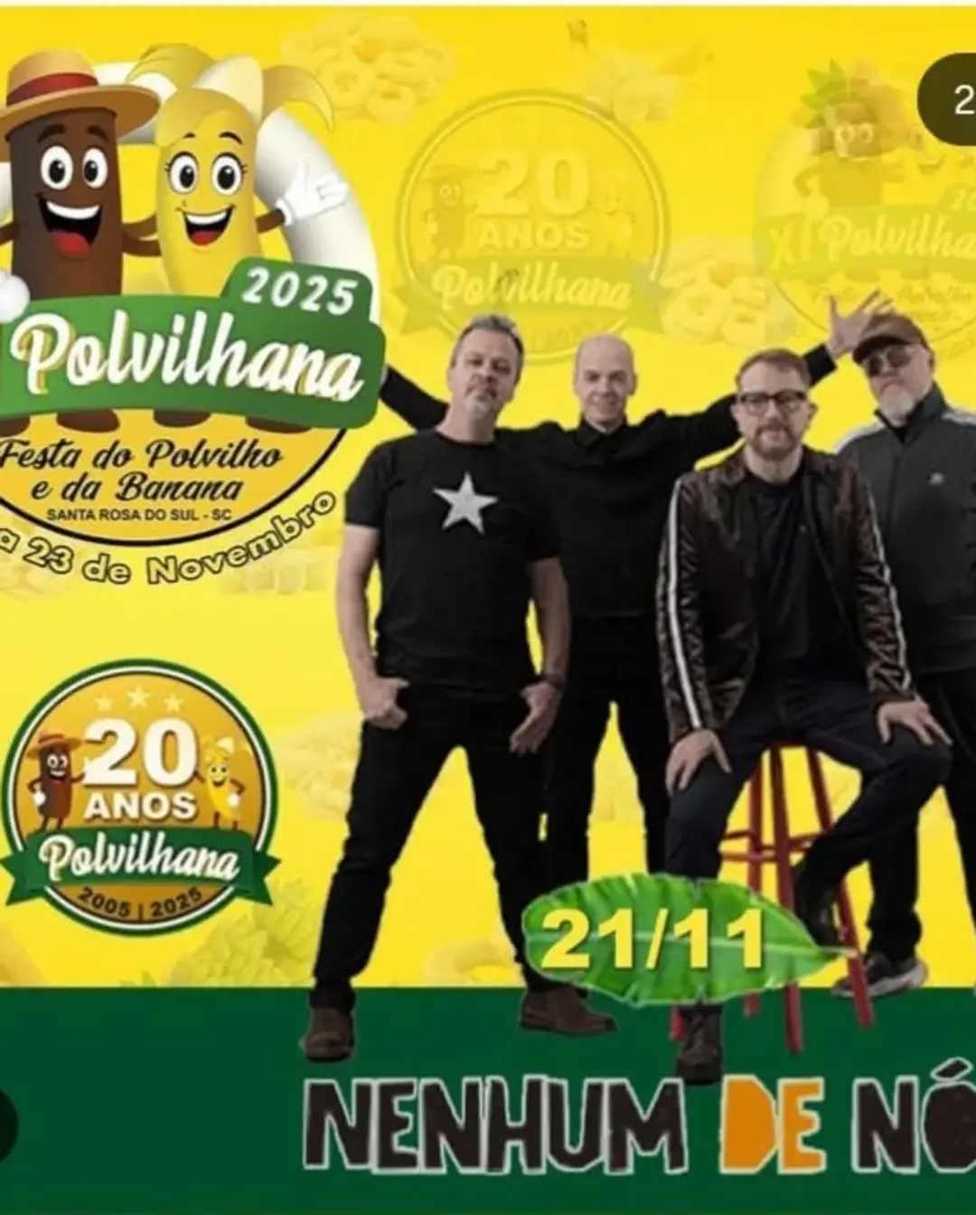 XI Polvilhana: Santa Rosa do Sul Celebra a Festa do Polvilho e da Banana com Música e Artesanato