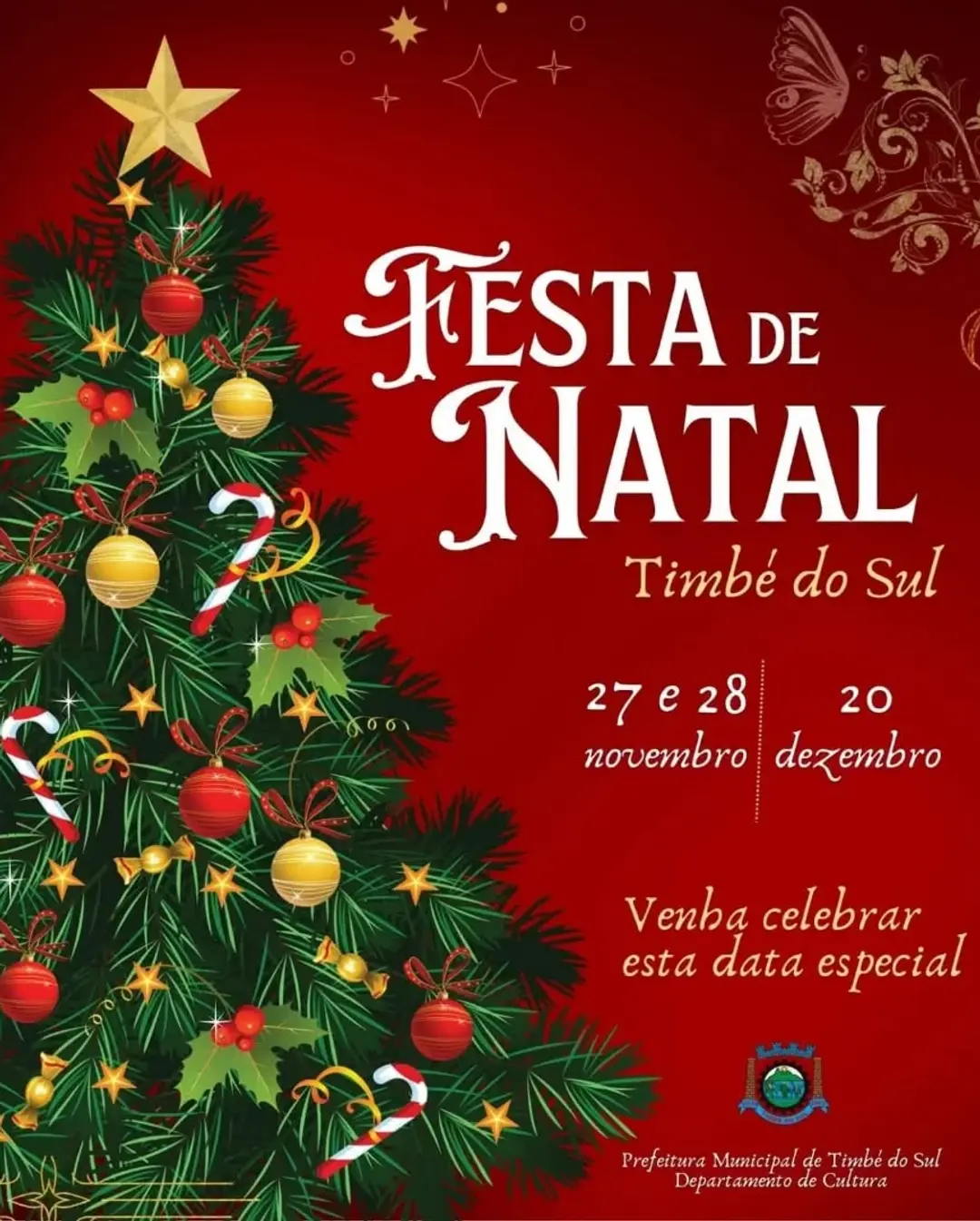 Natal de Timbé do Sul 2025: Programação Festiva Começa Esta Semana!