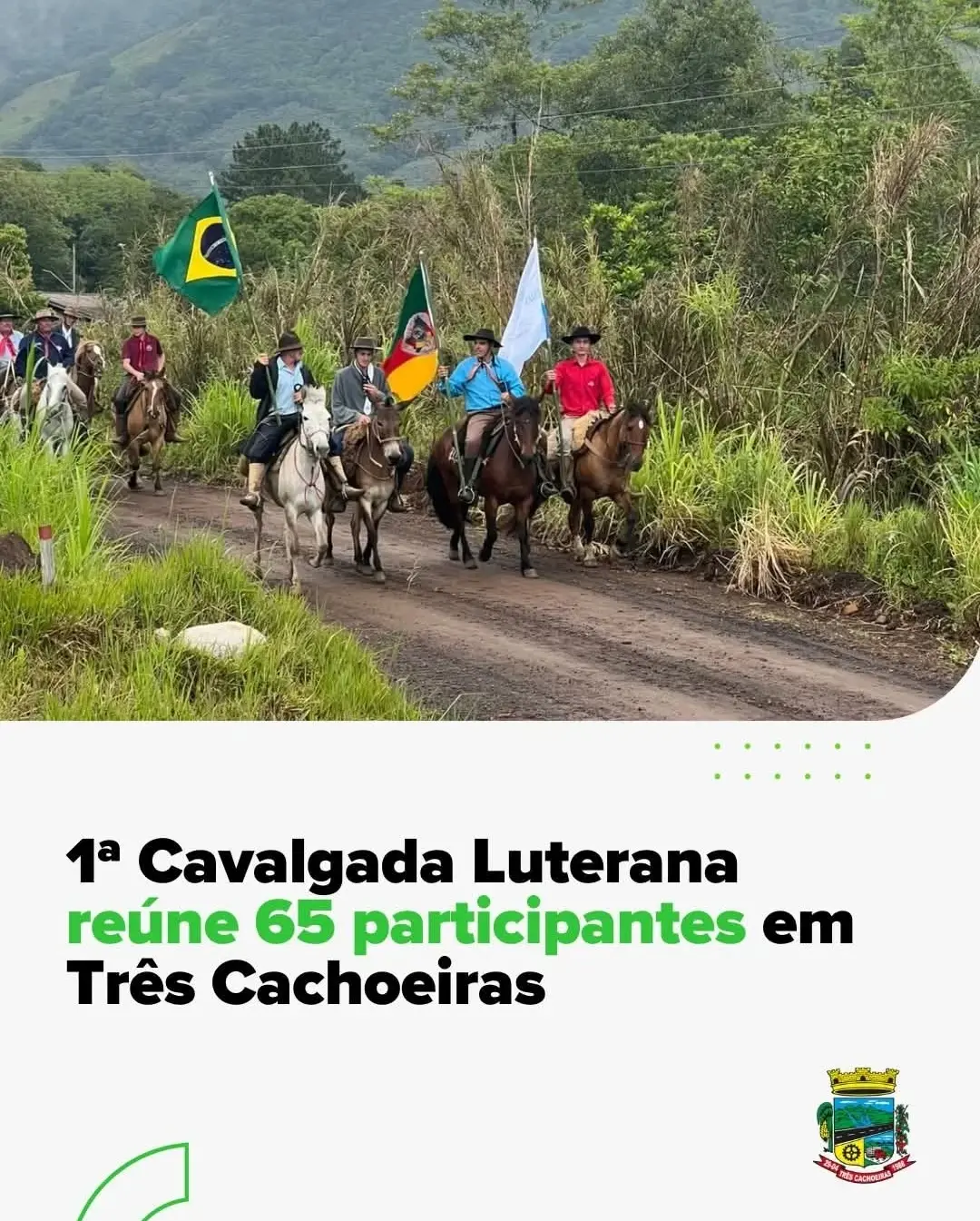 Tradição e Fé se Encontram na 1ª Cavalgada Luterana de Três Cachoeiras