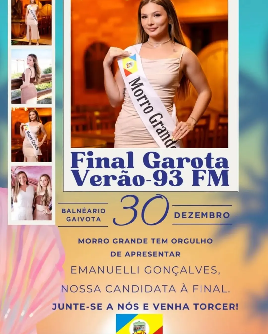 Morro Grande brilha no Garota Verão 93 FM: Emanuelli Gonçalves é a finalista!