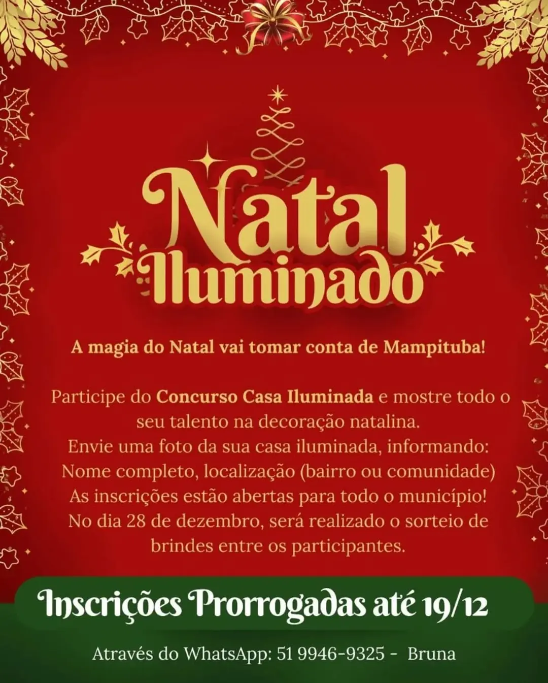 Mampituba prorroga inscrições para o Concurso Casa Iluminada: Participe!
