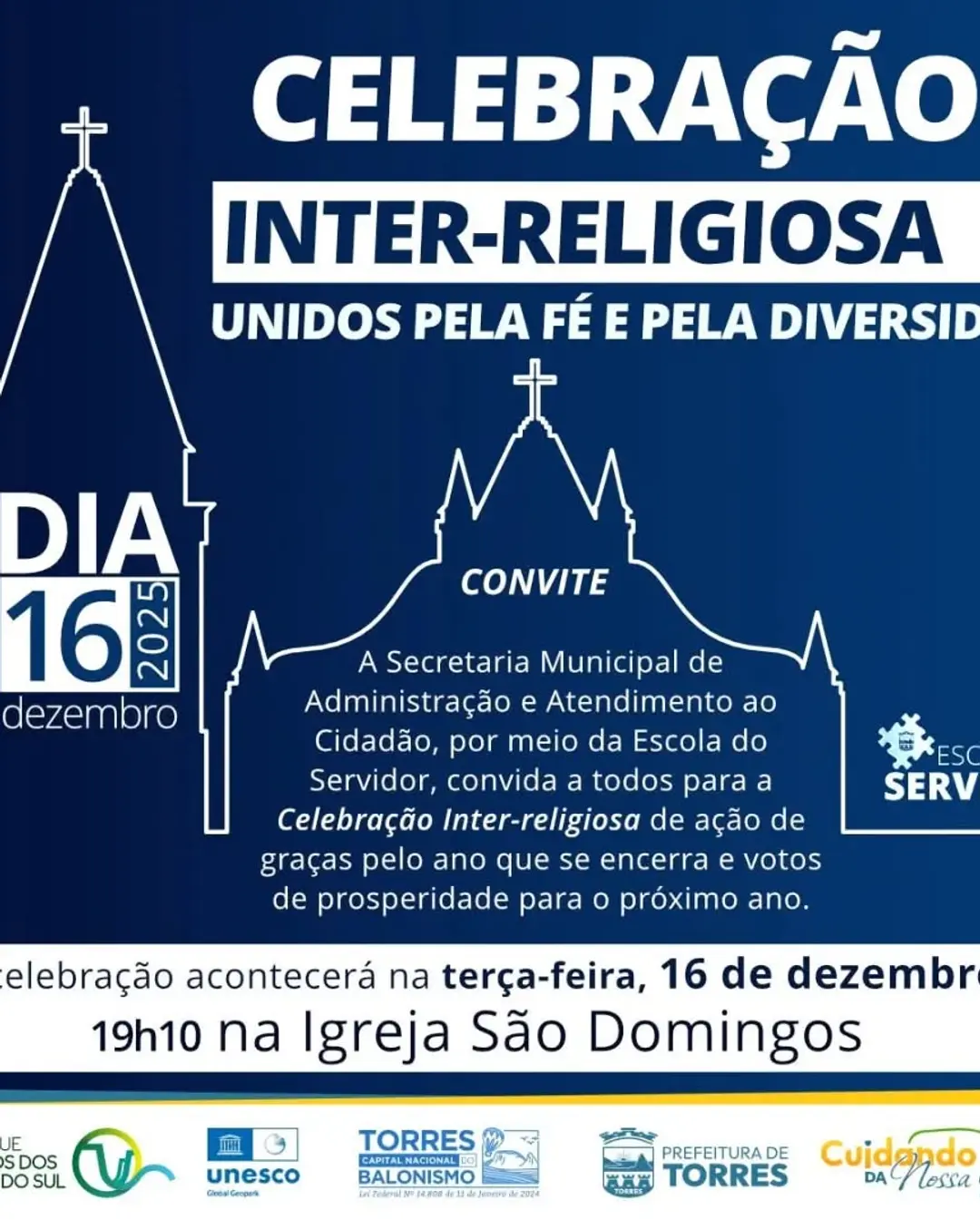 Torres Celebra a Diversidade Religiosa em Evento Inter-religioso