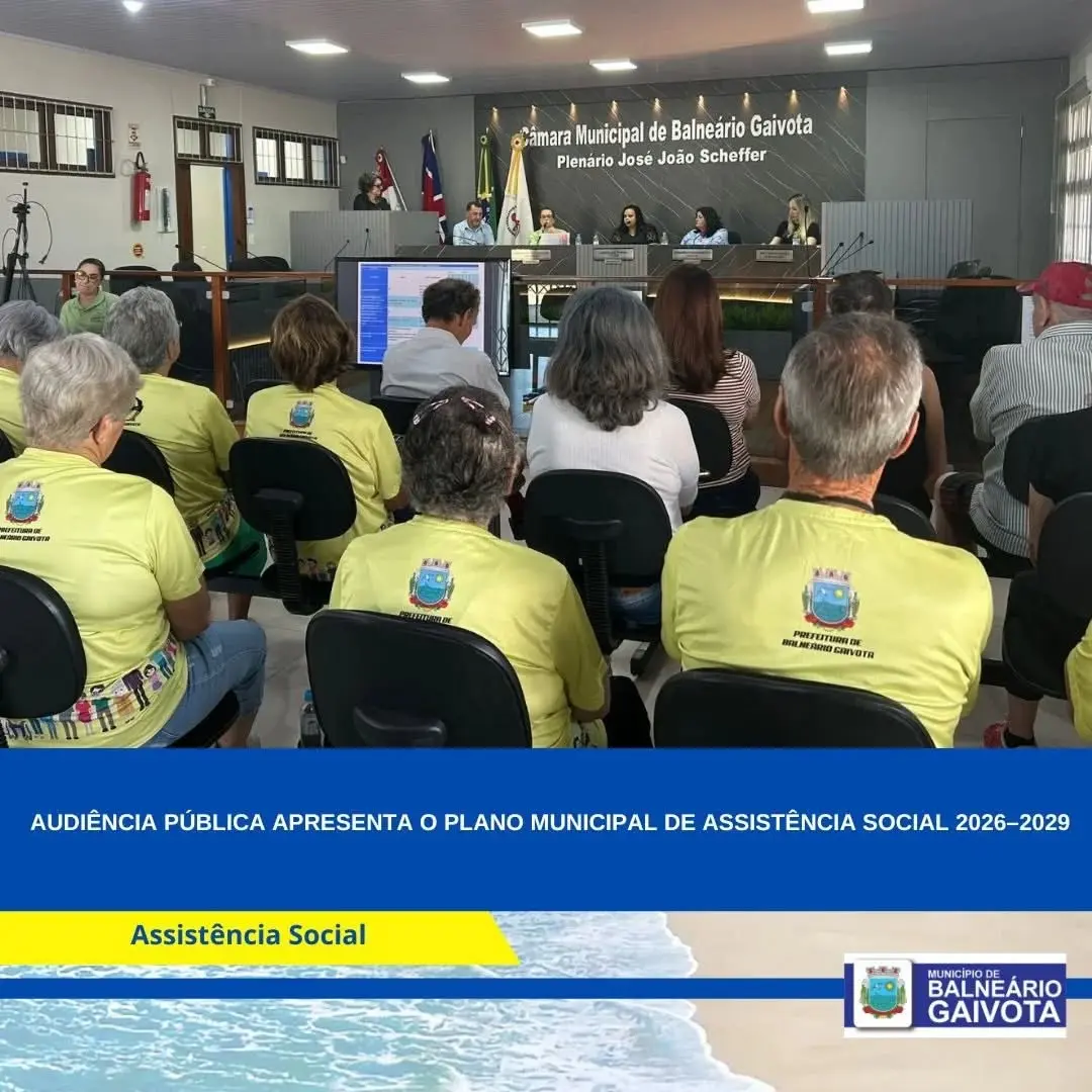 Balneário Gaivota lança Plano Municipal de Assistência Social 2026-2029 com foco na população vulnerável
