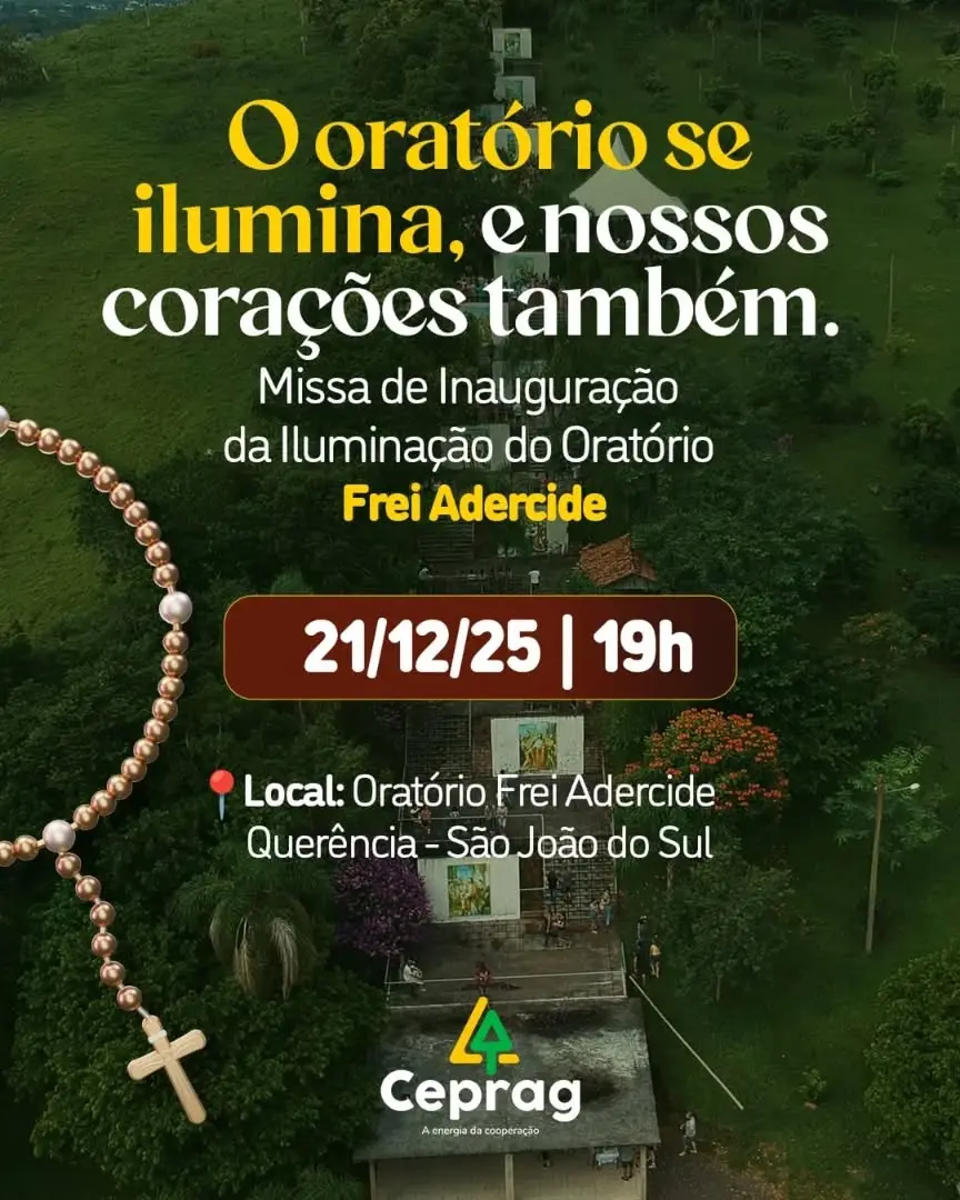 CEPRAG Celebra Conquista com Missa de Inauguração em 21/12