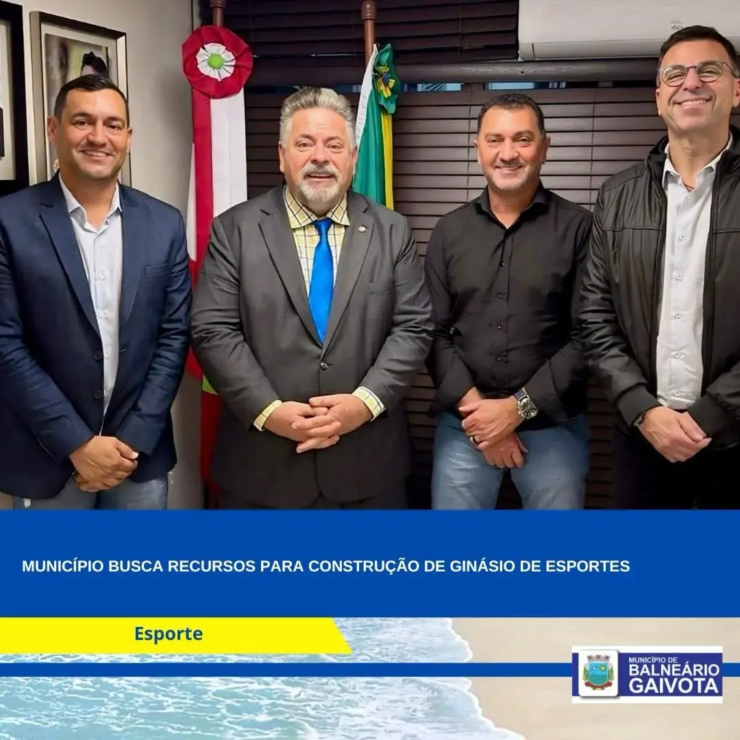 Balneário Gaivota busca recursos para construção de ginásio de esportes