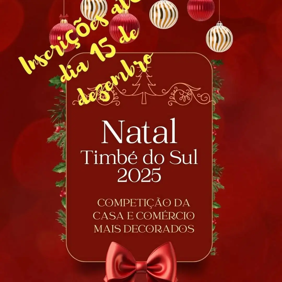 Timbé do Sul promove concurso de decoração natalina para casas e comércios