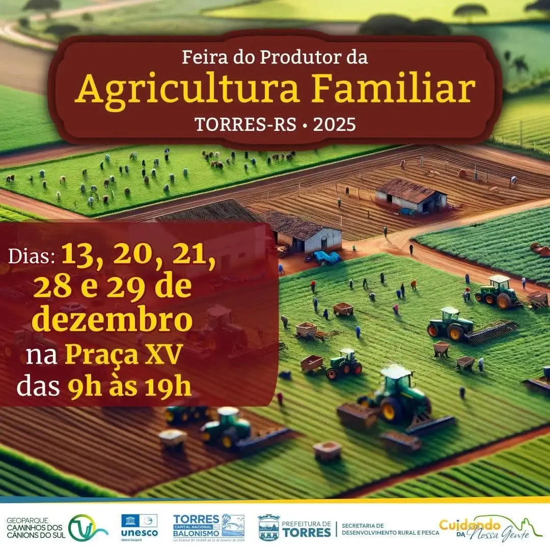 Feira do Produtor da Agricultura Familiar de Torres Retorna em Dezembro para Fomentar a Economia Local