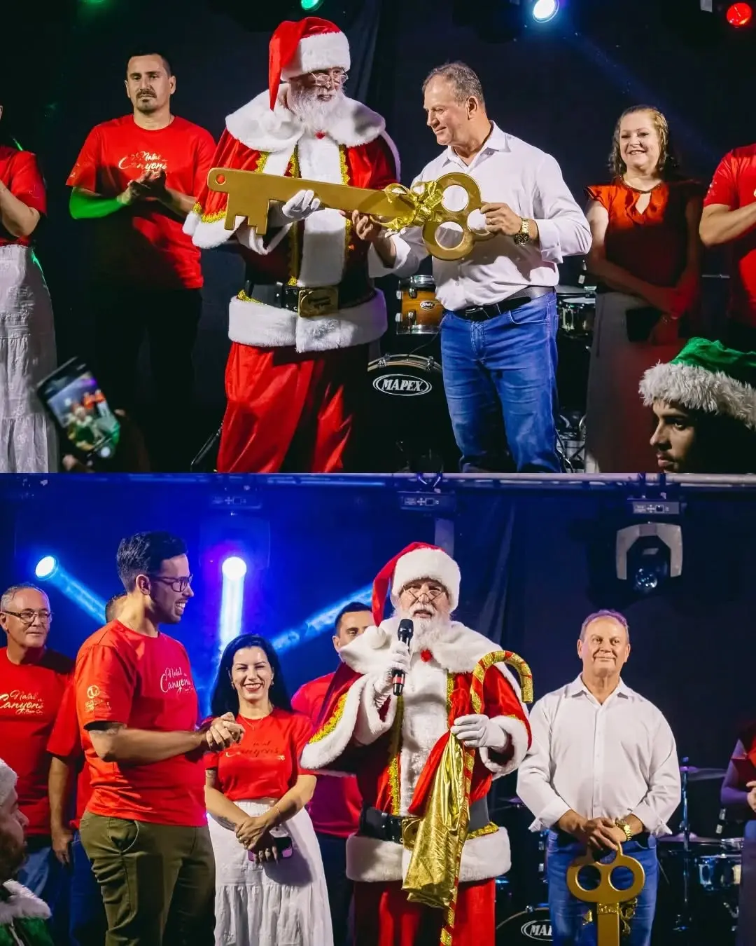 Papai Noel Chega de UTV e Ilumina o 16º Natal dos Canyons em Praia Grande