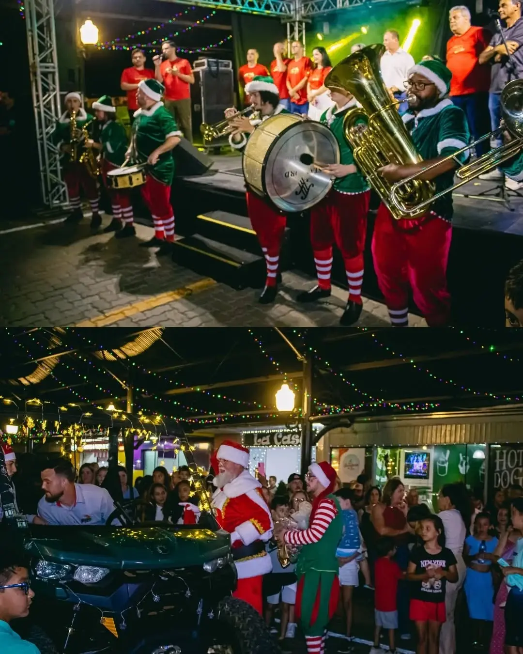 Papai Noel Chega de UTV e Ilumina o 16º Natal dos Canyons em Praia Grande