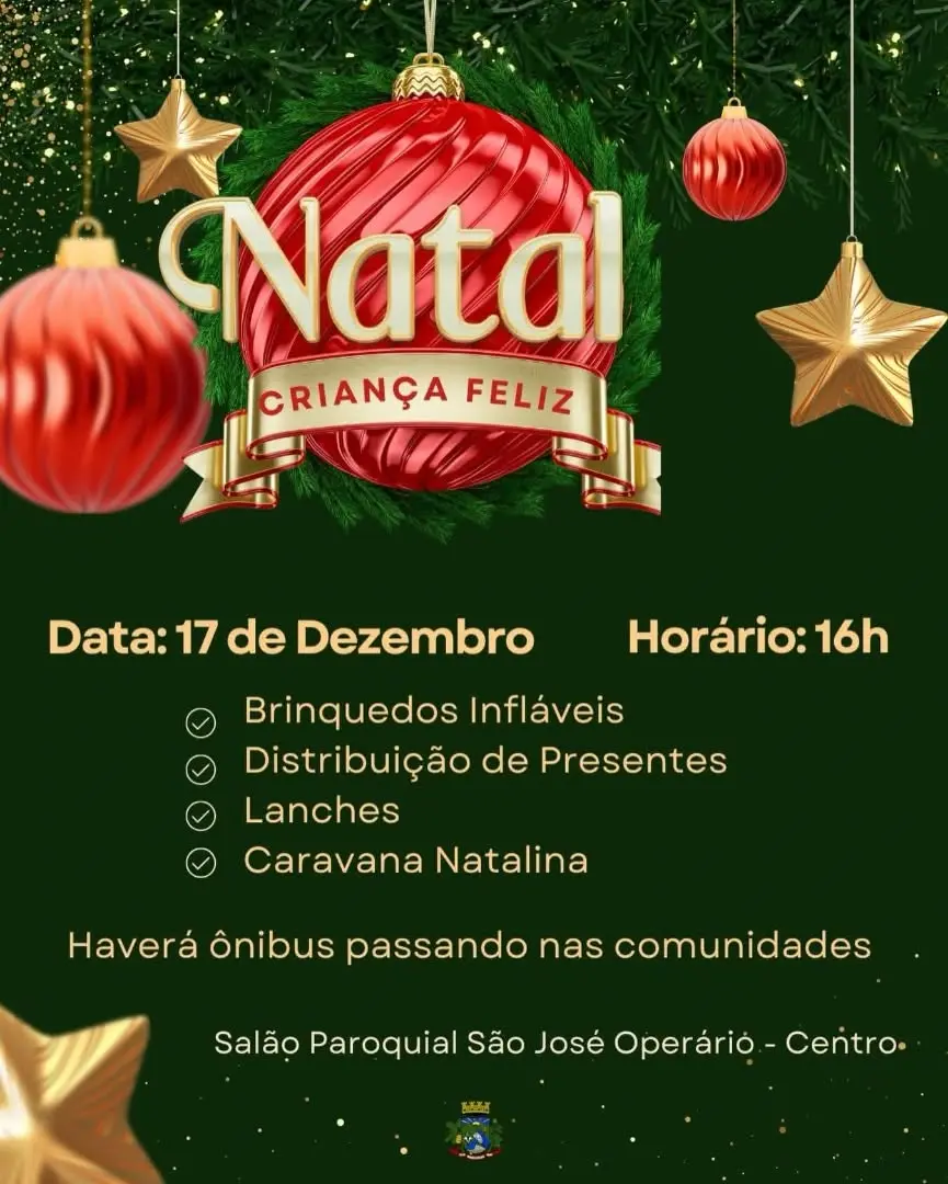 Natal Criança Feliz em Mampituba terá transporte gratuito: Garanta a alegria da sua família!