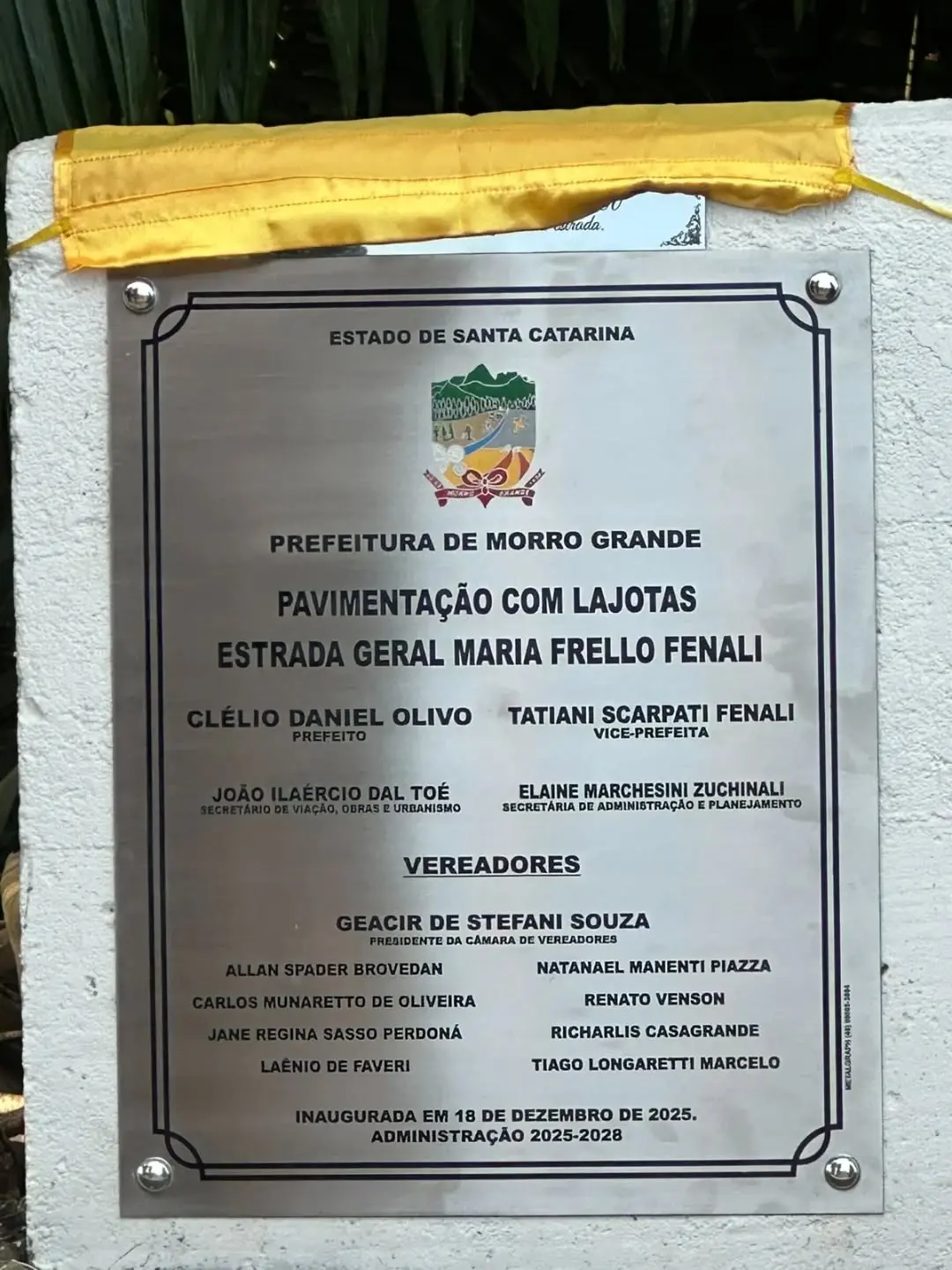 Morro Grande Celebra Pavimentação da Estrada Maria Frello Fenali: Mais Qualidade de Vida para a Comunidade