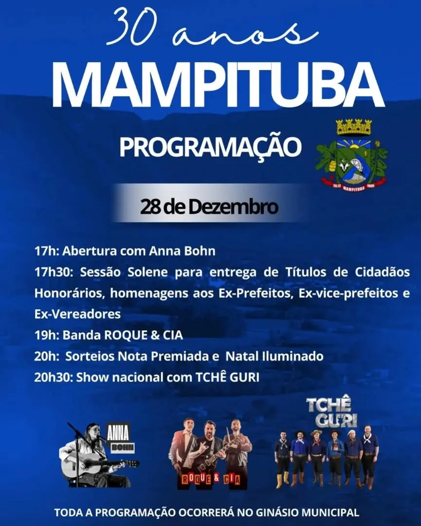 Mampituba Celebra Aniversário com Shows e Homenagens em Grande Festa