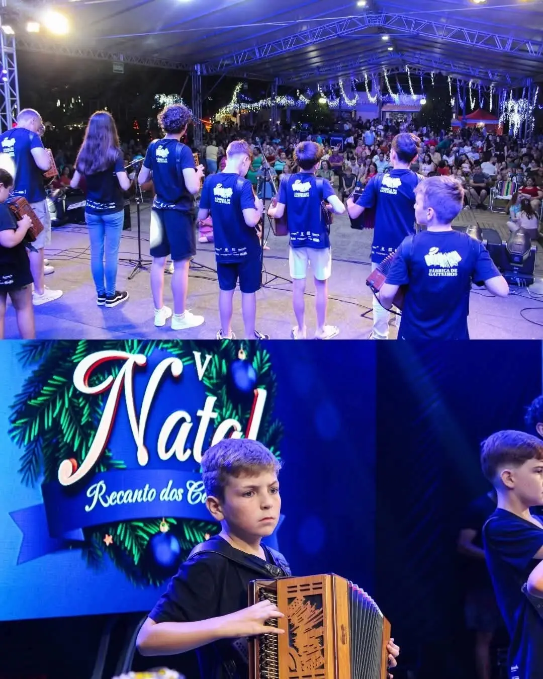 Fábrica de Gaiteiros Encanta o Público no Natal Recanto dos Canyons em Morrinhos do Sul