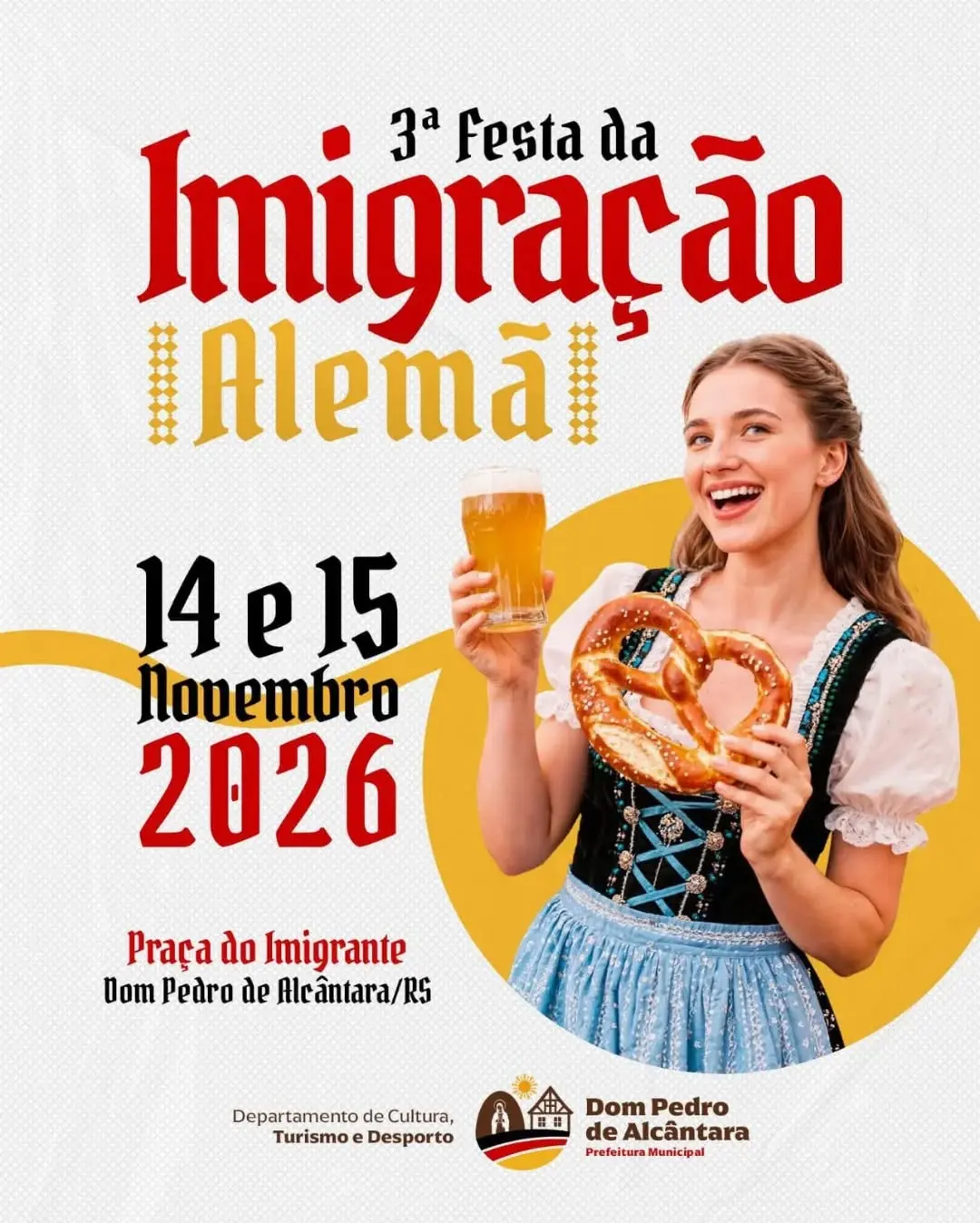 Dom Pedro de Alcântara Celebra a 3ª Festa da Imigração Alemã em 2026