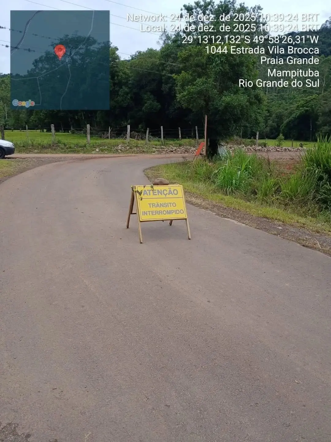 Atenção, Mampituba: Estrada para Rio de Dentro Interditada!