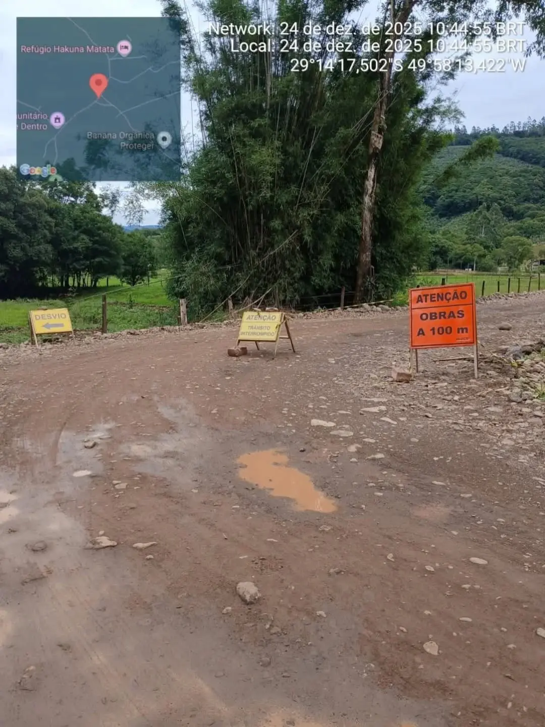 Atenção, Mampituba: Estrada para Rio de Dentro Interditada!