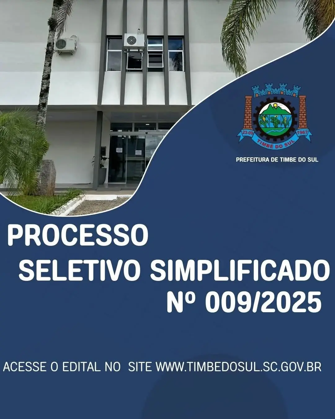 Último dia para se inscrever no processo seletivo de Timbé do Sul com salários de até R$ 17 mil