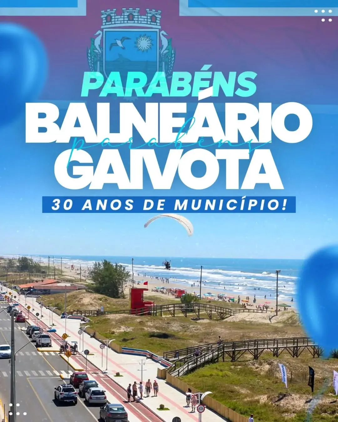 Balneário Gaivota Celebra 30 Anos de Emancipação com Olhar no Futuro