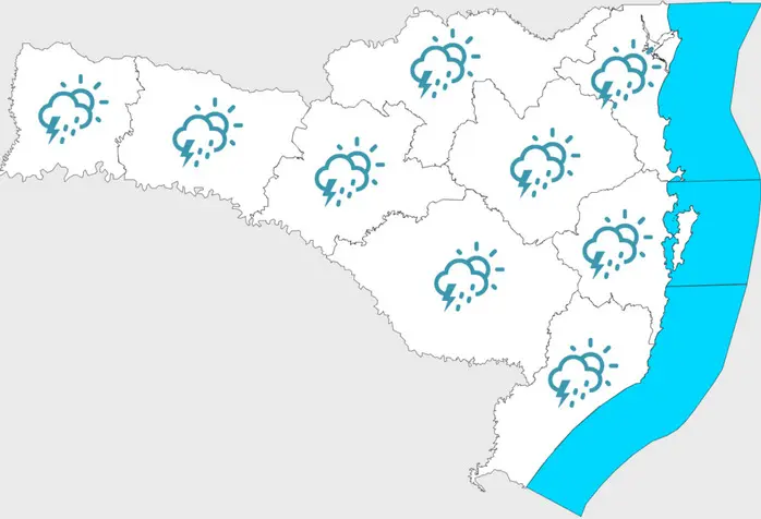 Santa Catarina se Prepara para Chuva Intensa no Último Dia de 2025