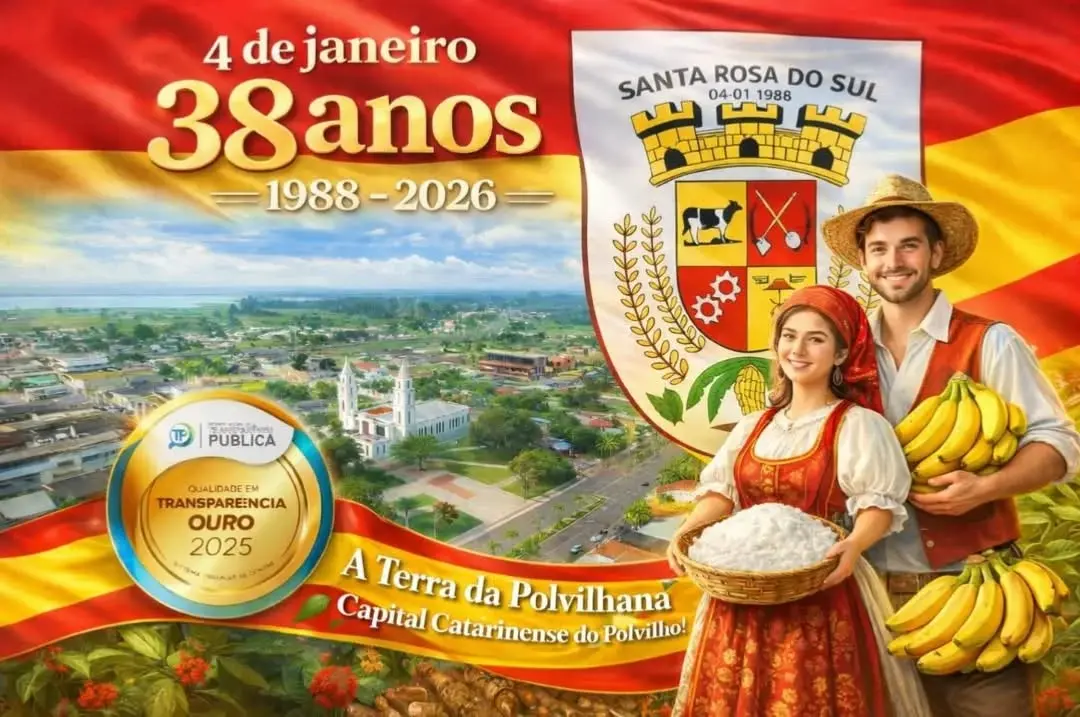 Santa Rosa do Sul Celebra 38 Anos de Emancipação Política com Orgulho e Tradição