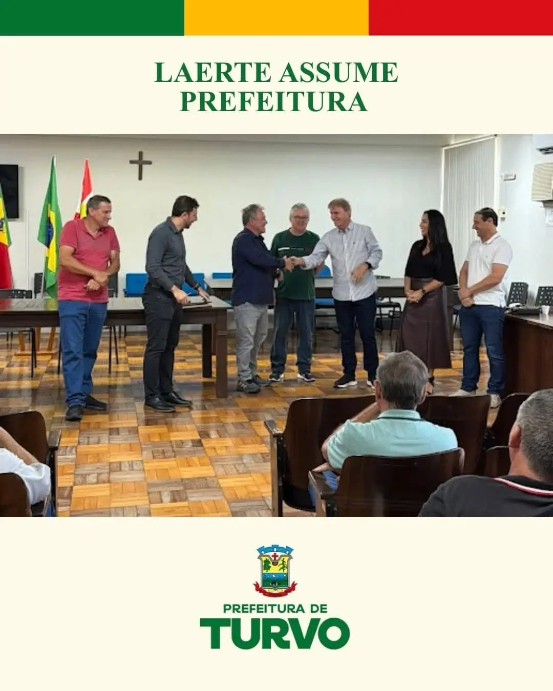 Laerte Casagrande Assume Prefeitura de Turvo Durante Férias do Prefeito Heriberto Schmidt