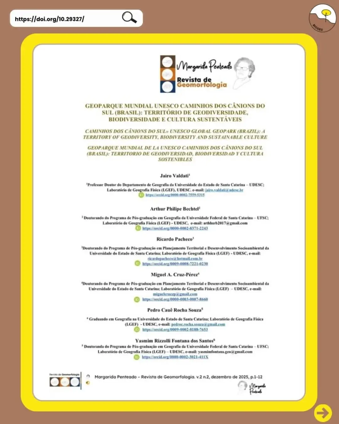 Geoparque Caminhos dos Cânions do Sul: Estudo Reforça a Importância da Geodiversidade e Desenvolvimento Sustentável