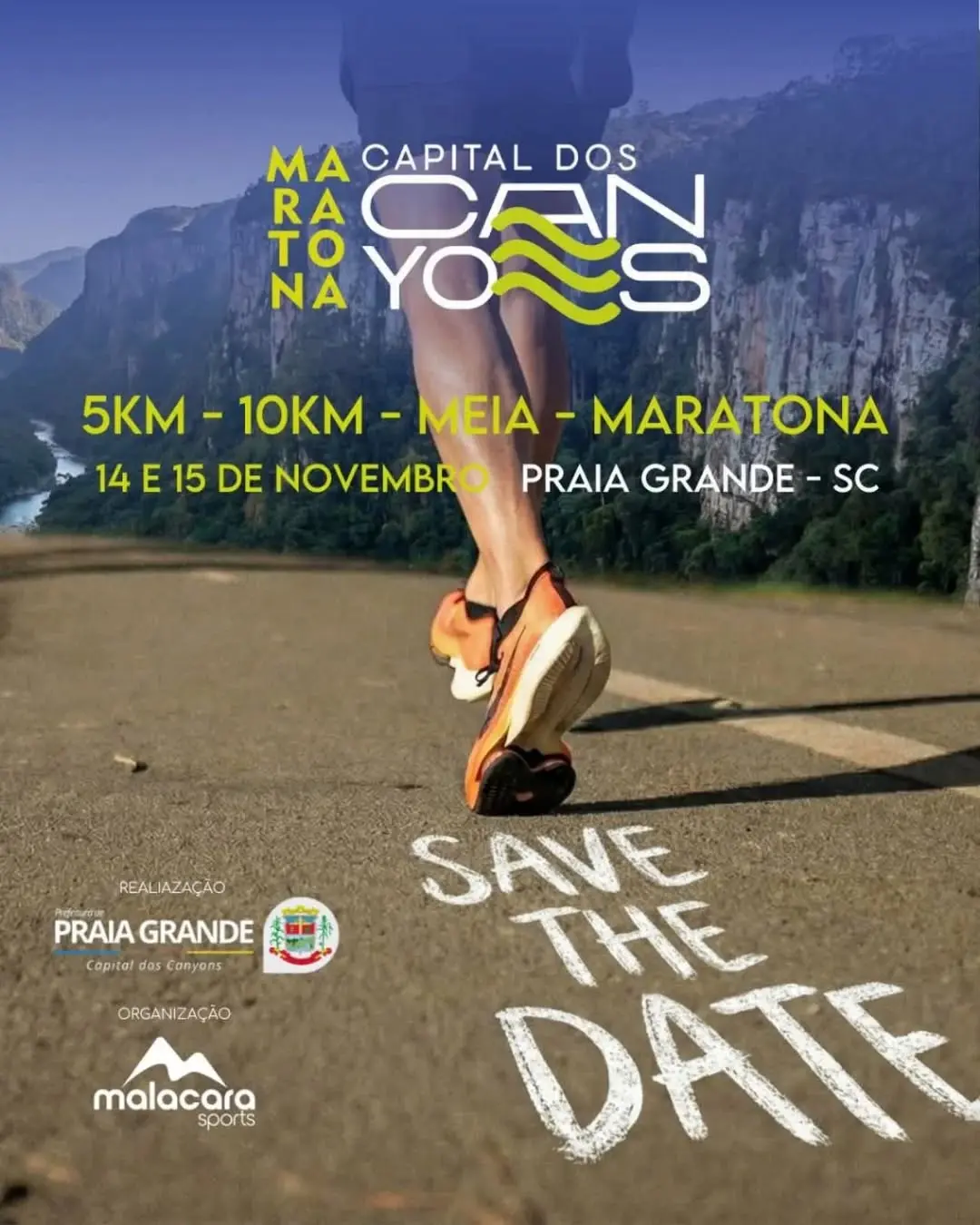 Praia Grande (SC) se prepara para a Maratona Capital dos Canyons em 2026