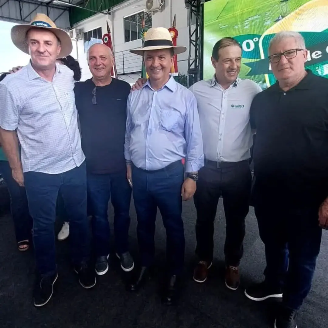 Prefeito de Timbé do Sul participa do 10º Dia de Campo Dagostin Sementes em Turvo