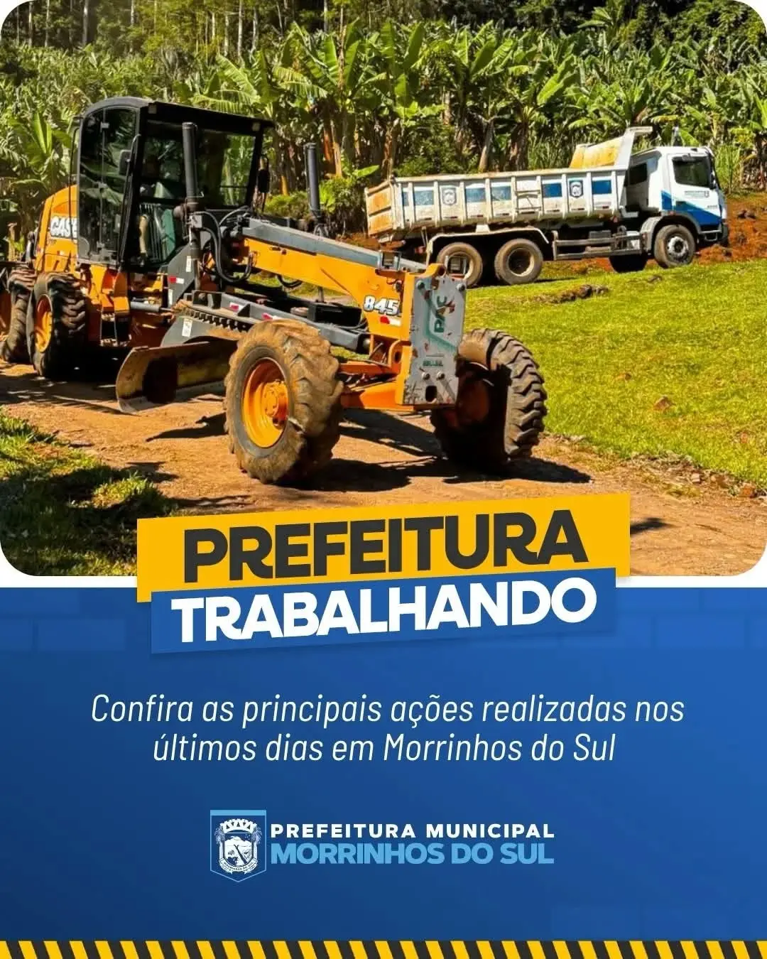 Morrinhos do Sul Melhora Acesso Rural com Manutenção de Estradas