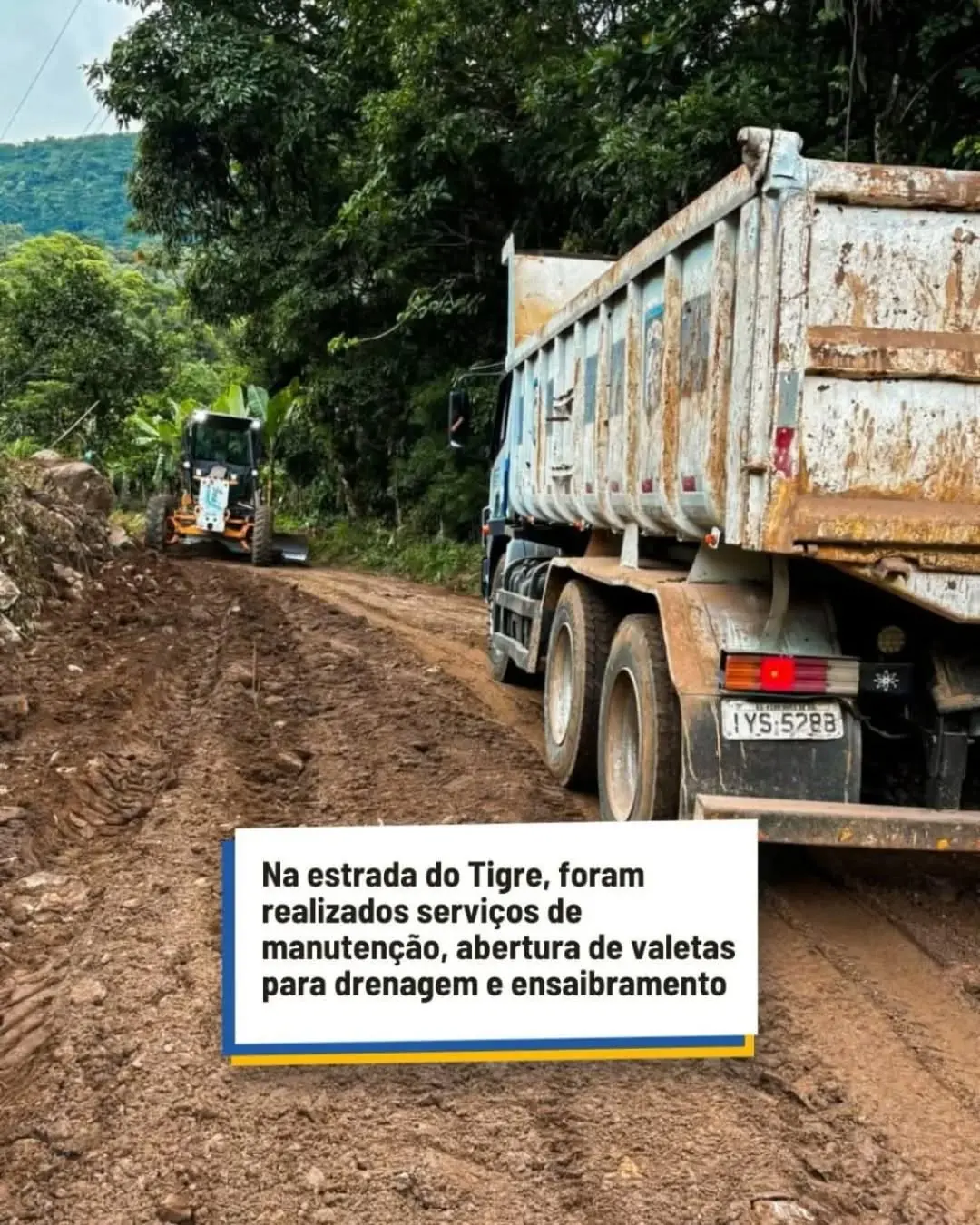 Morrinhos do Sul Melhora Acesso Rural com Manutenção de Estradas