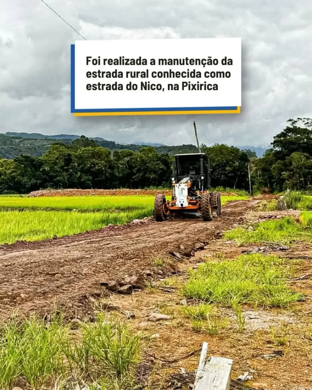 Morrinhos do Sul Melhora Acesso Rural com Manutenção de Estradas