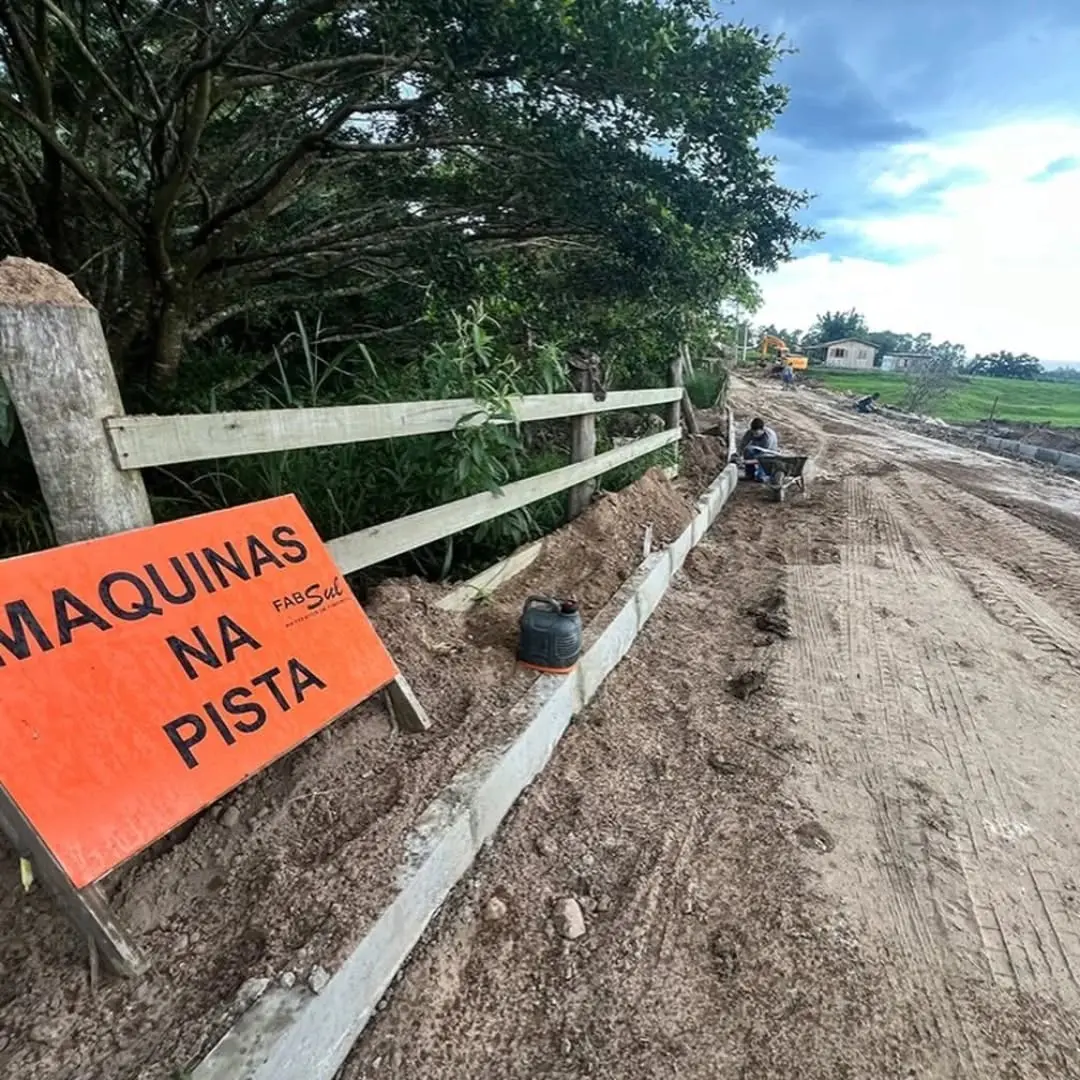 Santa Rosa do Sul Avança com Pavimentação na Rua João Joaquim de Matos