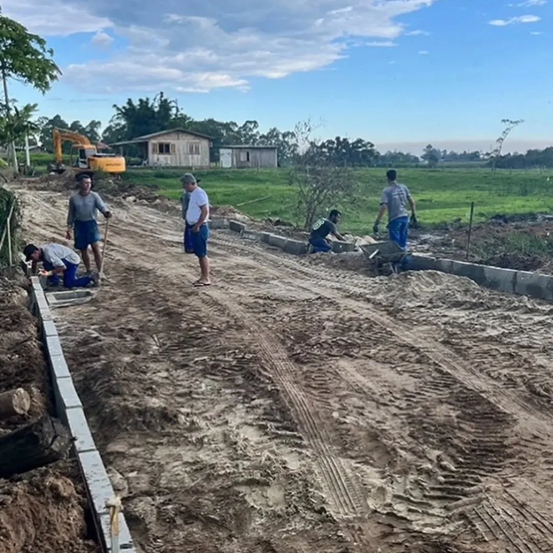 Santa Rosa do Sul Avança com Pavimentação na Rua João Joaquim de Matos