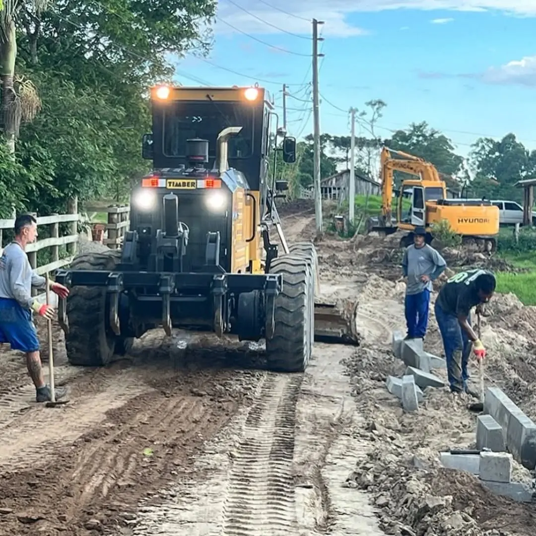 Santa Rosa do Sul Avança com Pavimentação na Rua João Joaquim de Matos
