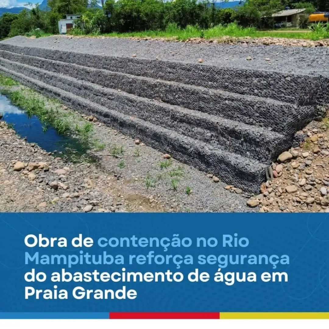 Praia Grande Garante Abastecimento de Água com Obra de Contenção no Rio Mampituba