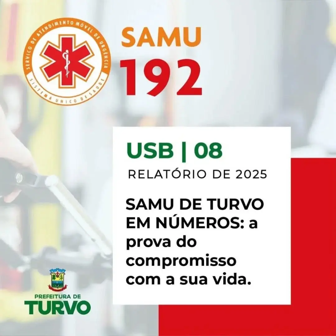 SAMU de Turvo: Relatório de Atendimentos de 2025 Demonstra Compromisso com a População