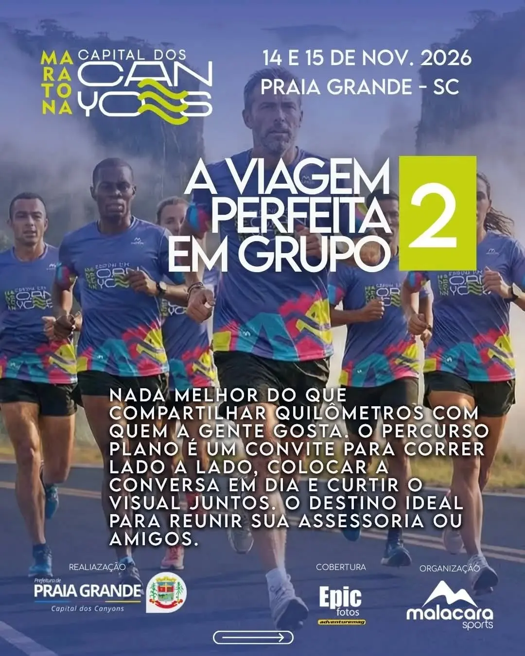 Maratona Capital dos Canyons: Corra em Praia Grande em 2026!